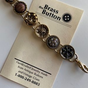 The Brass Button Vintage Bracelet